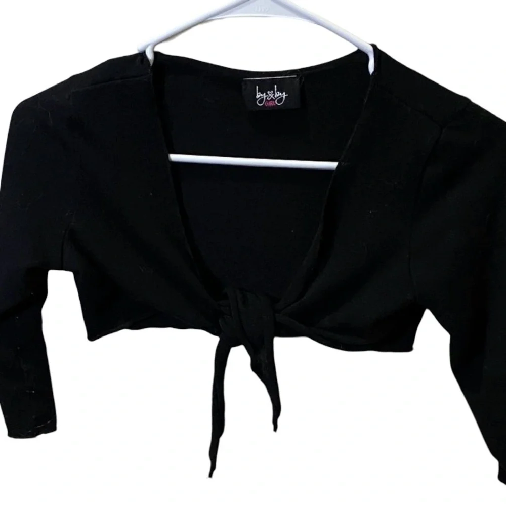 by&by black tie sweater shrug